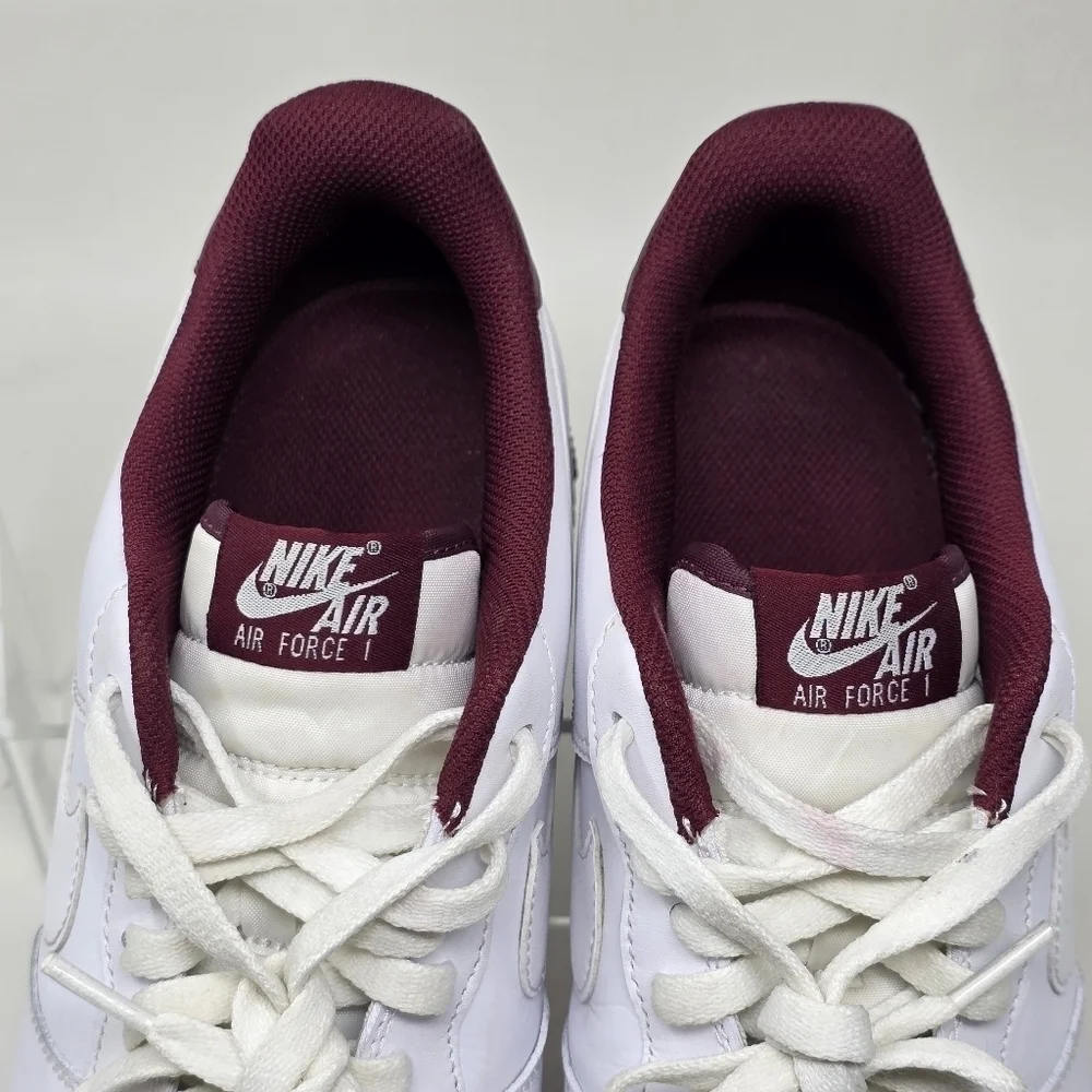 Nike Air Force 1 '07 'White Dark Beetroot' DH7561-106 Men's Shoes Size 13